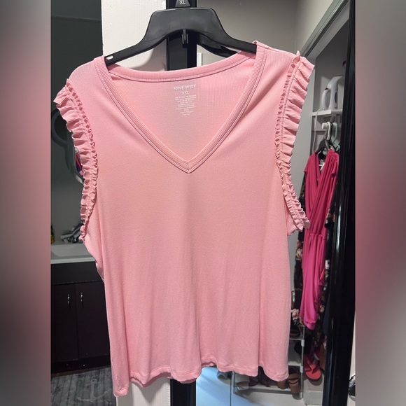 XXL Nine West Pink Sleeveless Blouse - Picture 1 of 3